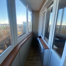 Утепление и отделка балкона в Бибирево фото