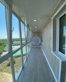 Отделка балкона в Солнечногорске фото